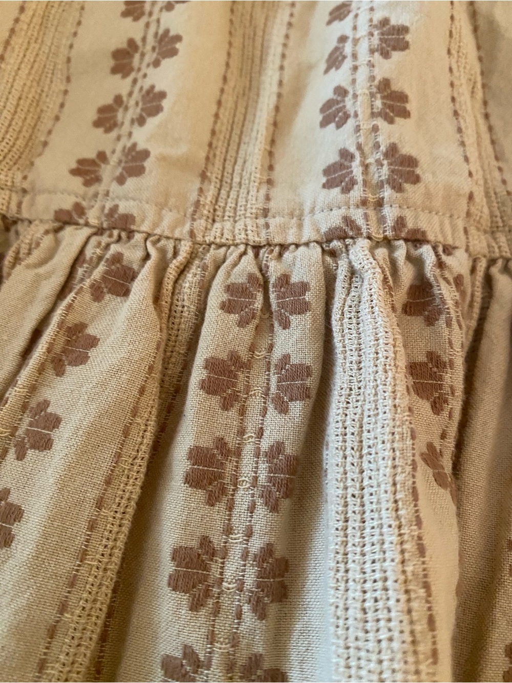 Toad&Co organic cotton drop ruffle midi skirt Medium - Picture 5 of 7